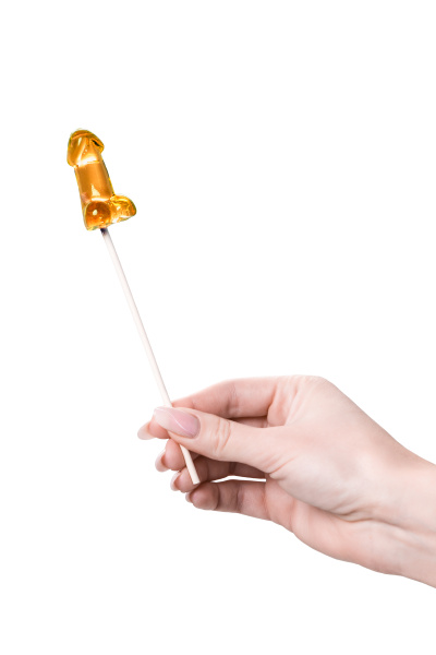 Леденец Sosuчki, «Пенис Amaretto», мини, оранжевый, 21 гр.