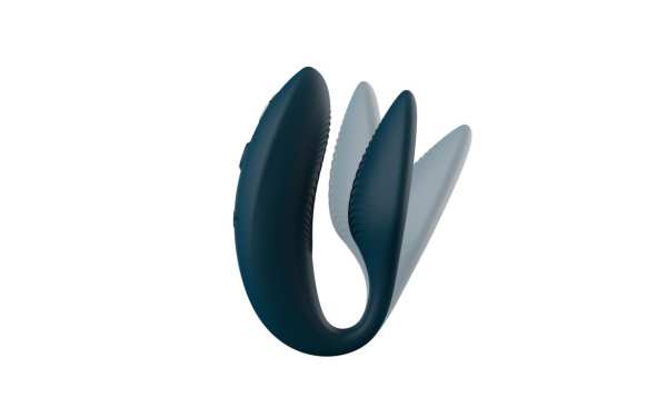 Вибратор для пар WE-VIBE Sync 2 зеленый вельвет,силикон,7,5 см.