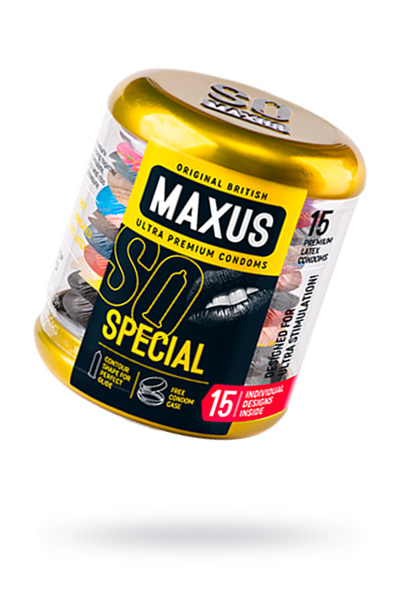 Презервативы Maxus №15,точечно-ребристые в  кейсе