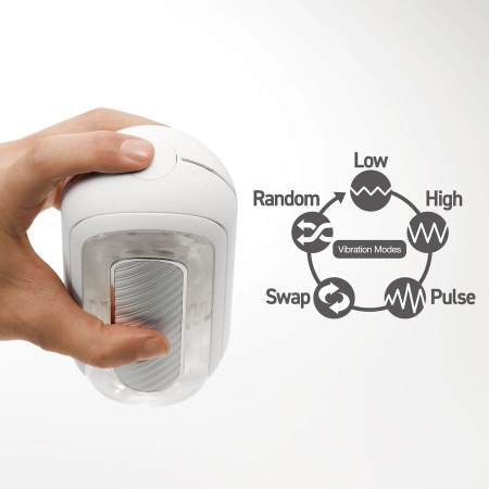 Мастурбатор нереалистичный Tenga Flip Zero Gravity белый,ТПЭ,17,8 см