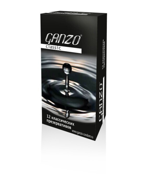 Презервативы Ganzo №12, классические, двойная смазка, 18,5 см, 5,2 см