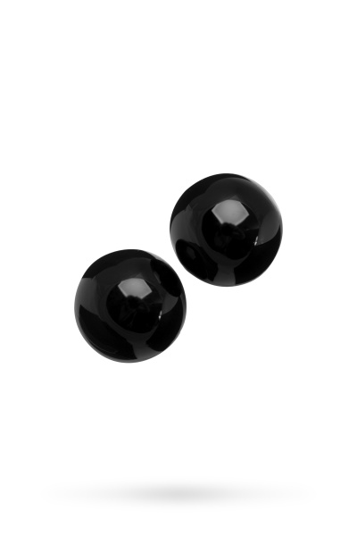 Вагинальные шарики Sexus Glass, Черные, 3,2 см, Ø 2,5
