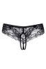 Трусики эротические Erolanta Lingerie Collection кружевные черные, XXL